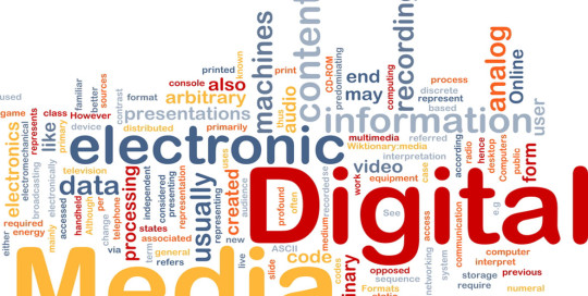 Background concept wordcloud illustration of electronic digital media